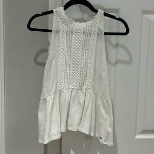 O'Neill Vivien Cream Lace Sleeveless Top